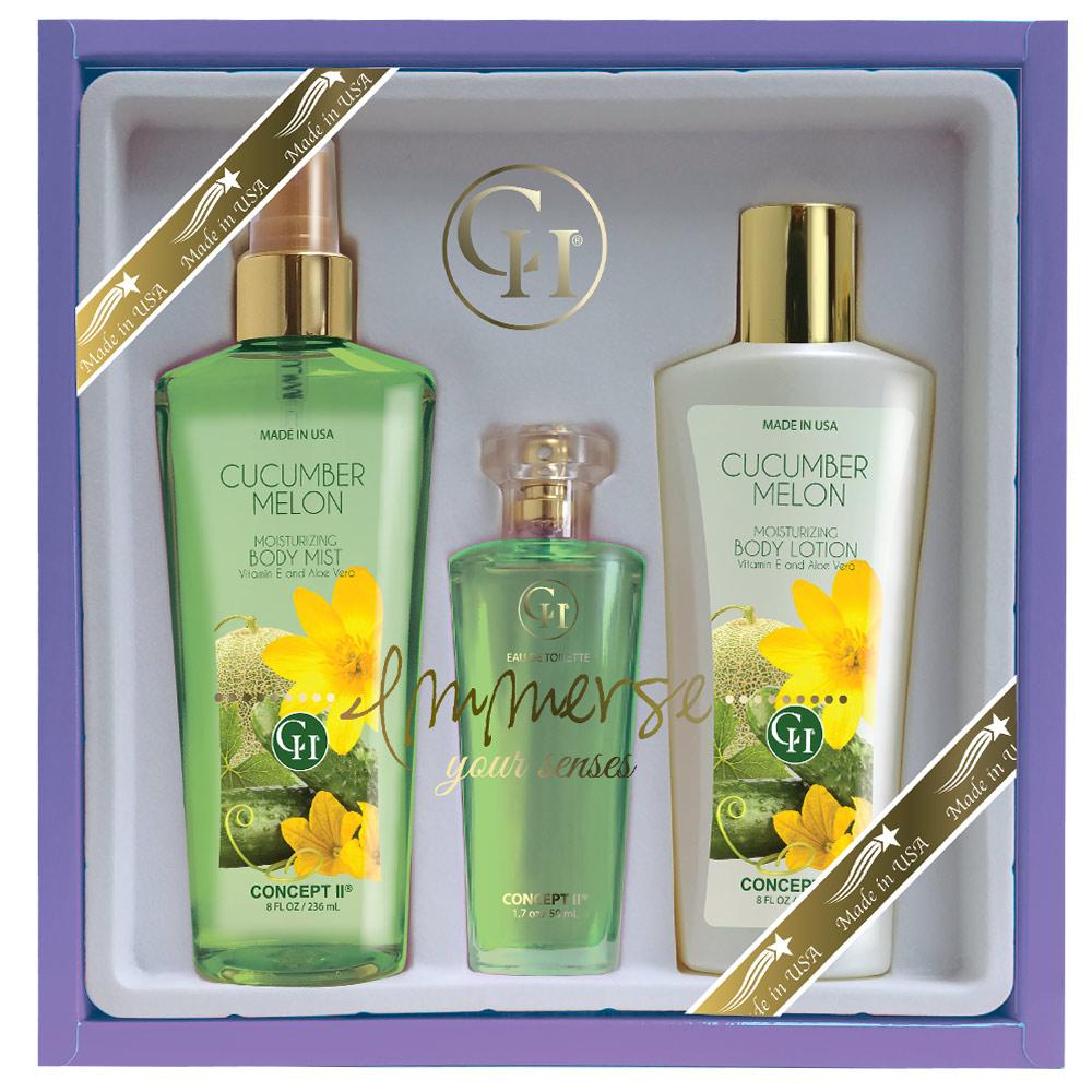 CII Trio Sets - 8oc Body Mist & Boby Lotions, 1.7 oz EDT AmericanCosmetics.ConceptII