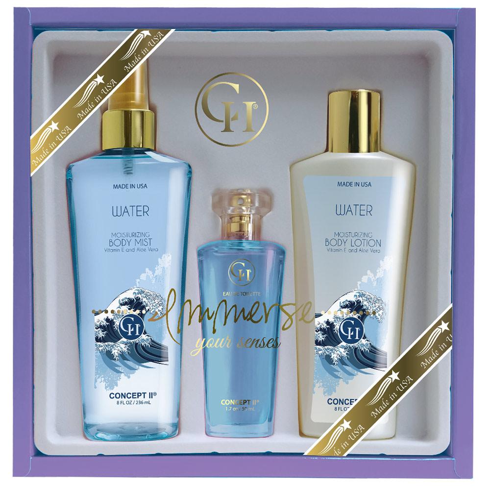 CII Trio Sets - 8oc Body Mist & Boby Lotions, 1.7 oz EDT AmericanCosmetics.ConceptII