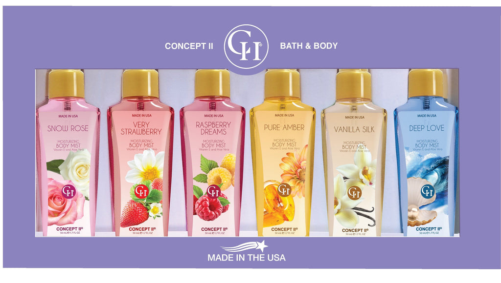 Concept II 1.7 oz. Body Mist - 6 Selections AmericanCosmetics.ConceptII