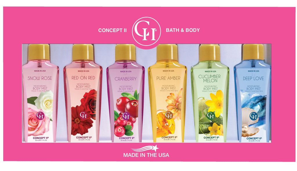 Concept II 1.7 oz. Body Mist - 6 Selections AmericanCosmetics.ConceptII