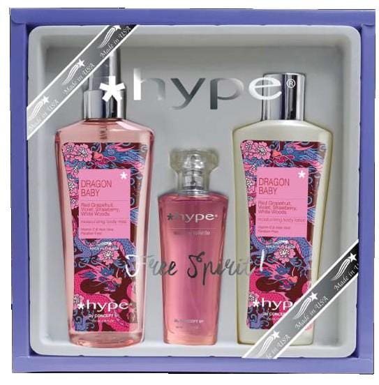 Hype - Trio Sets - Body Mist & Body Lotion 8 oz., EDT 1.7 oz. AmericanCosmetics.ConceptII